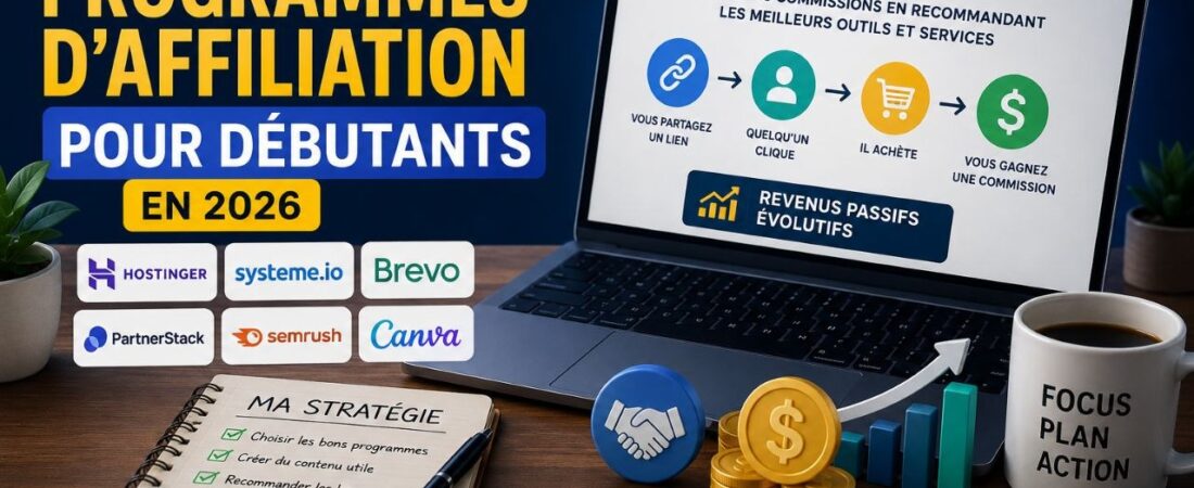 Les meilleurs programmes d’affiliation pour débutants en 2026 : guide complet et puissant